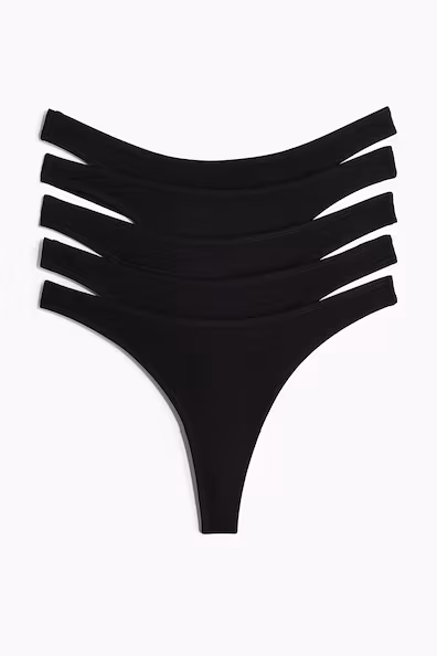 Пачка из 5 трусиков THONG из хлопка