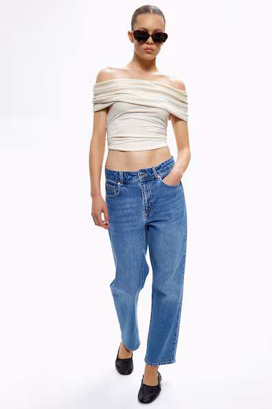 Джинсы SLIM STRAIGHT HIGH ANKLE