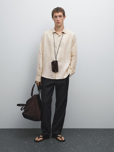 Zara Рубашка из легкого твила с облегченной посадкой