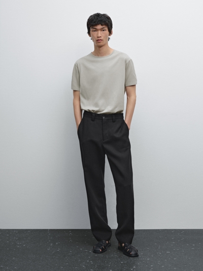 Zara Тонкая футболка из 100% хлопка