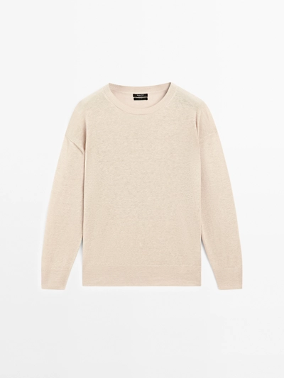 Zara Свитер из 100% льна OVERSIZED KNIT