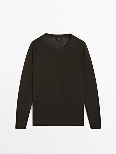 Zara Свитер из 100% льна в свободном крое