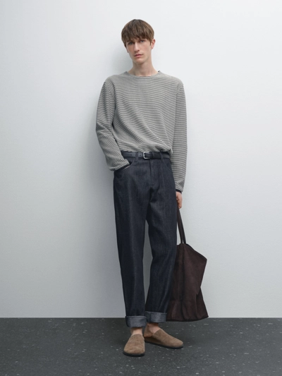 Zara Джинсы приталенного кроя из смесового хлопка