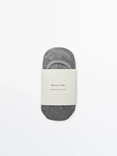 PACK OF 3 PAIRS OF NO-SHOW COTTON BLEND SOCKS