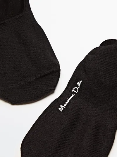 PACK OF 3 PAIRS OF NO-SHOW COTTON BLEND SOCKS