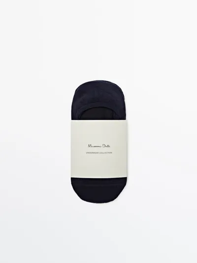 Набор из 3 пар невидимых носков из хлопкового микса