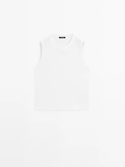 Zara Майка без рукавов из 100% хлопка купить с доставкой.