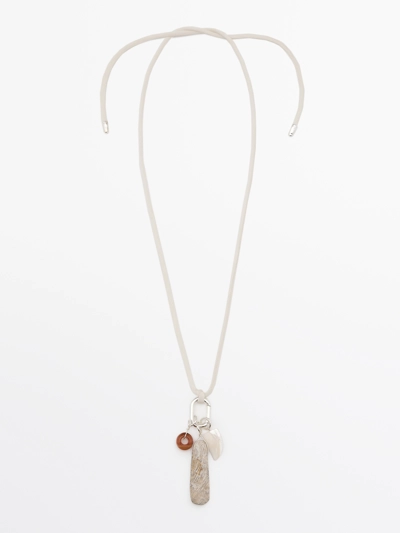 Zara Ожерелье-оберег с камнями