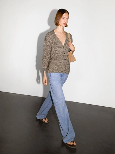 Zara Кардиган с длинным V-образным вырезом из мулине