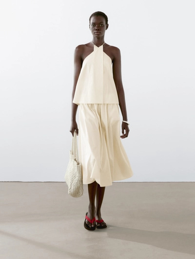 Zara Юбка-миди в полоску