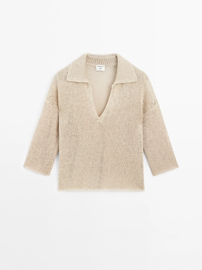 Zara Поло свитер с открытым воротником - STUDIO