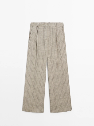 Zara Брюки в клетку для костюма