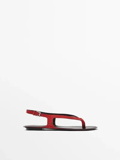 Сандалии из разделанной замши- Заказать в России