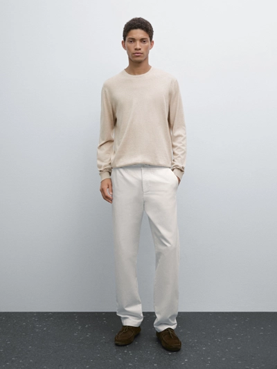 Zara Свитер с длинным рукавом из хлопкового трикотажа