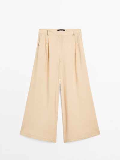 Zara Брюки паладзо с вытачками