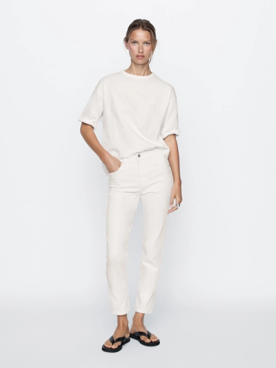 Zara Джинсы средней посадки в зауженном фасоне