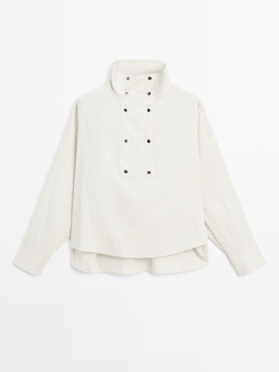 Zara Рубашка с пуговицами на груди