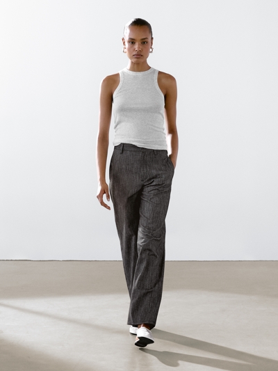 Zara Топ с открытыми плечами из 100% хлопка