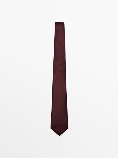 Zara Галстук из 100% шелковой ткани из мульберри