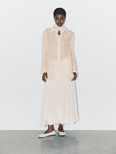 Zara Рубашка из 100% льна - STUDIO