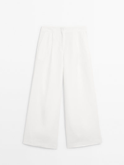 Zara Брюки-костюм с льняной смесью 100%