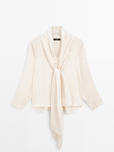 Zara Блузка со шнуром