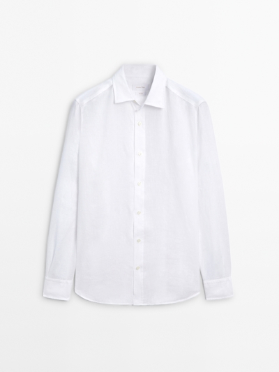 Zara Рубашка из 100% льна свободного кроя