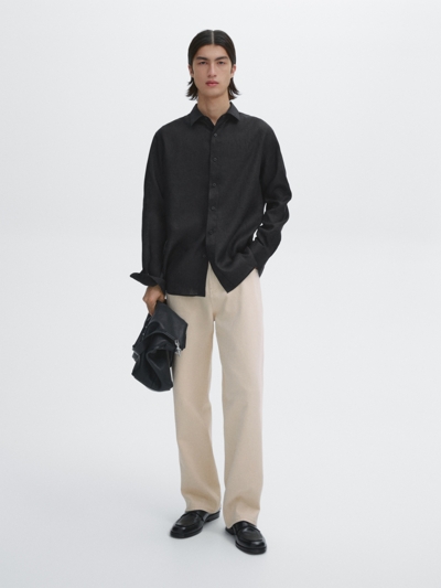 Zara Рубашка из 100% льна