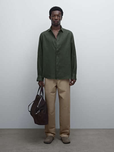 Zara Рубашка из 100% льна