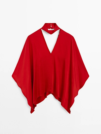 FLOWING V-NECK BLOUSE - STUDIO