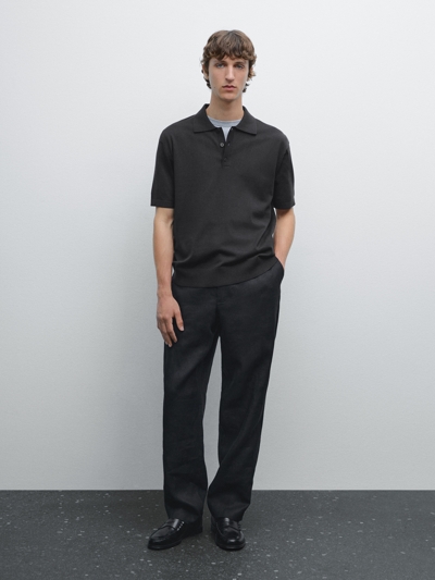 Zara Поло из 100% хлопка в свободном крое