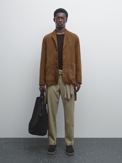 Zara Брюки из хлопкового смесового материала с зауженным кроем