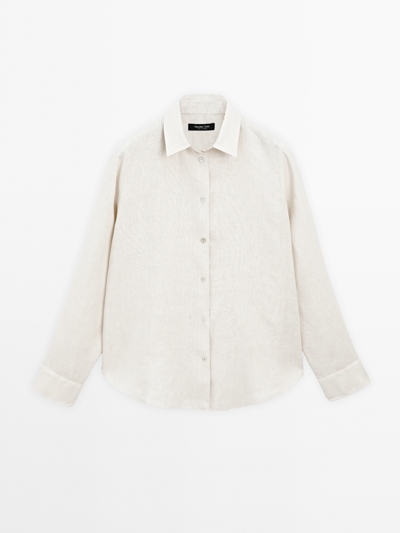 Zara Рубашка из 100% льна