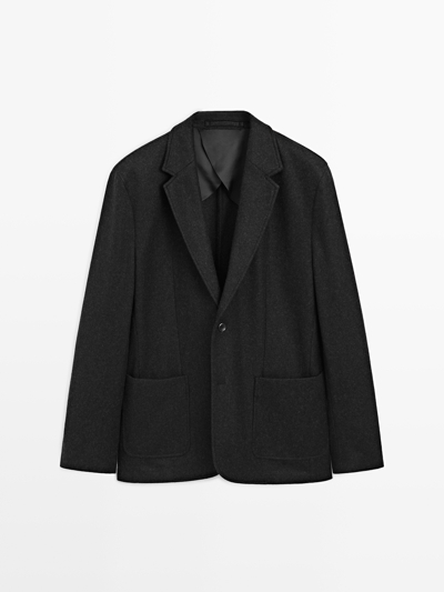 Zara Пиджак из шерстяной смеси