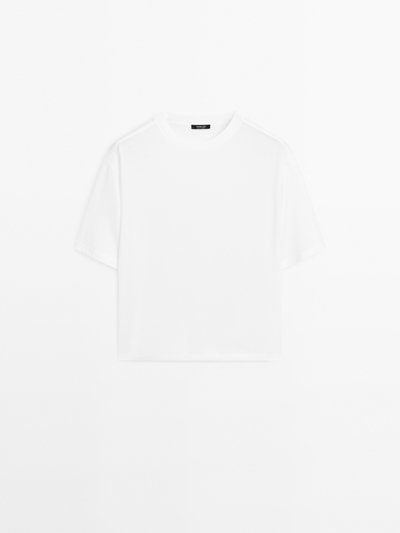 Zara Футболка OVERSIZE с деталями шва купить с доставкой.