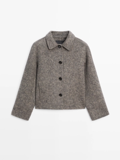 SHORT FLECKED COAT