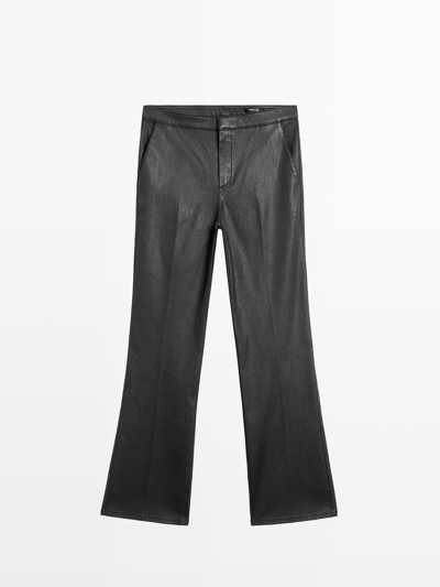 Zara Брюки короткого силуэта с расклешенными брючинами