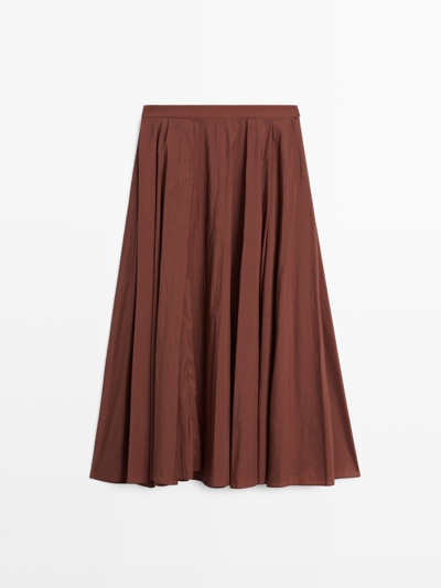 Zara Техническая миди-юбка с люверсами купить с доставкой.