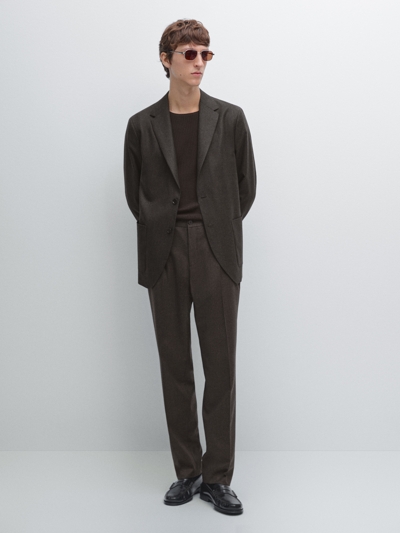 Zara Брюки костюмные из 100% шерсти