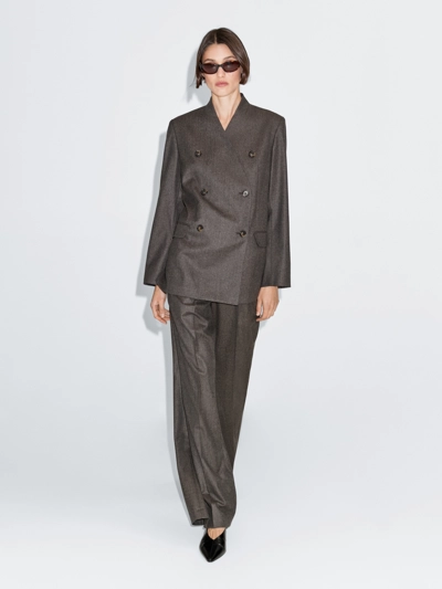 MELANGE SUIT TROUSERS 100% WOOL