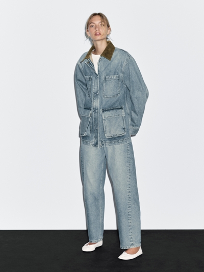 Zara Джинсовая куртка с карманами
