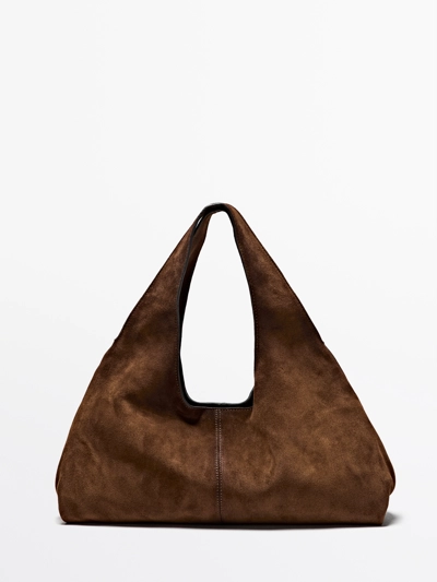 Сумка из среднеспилковой кожи для дам