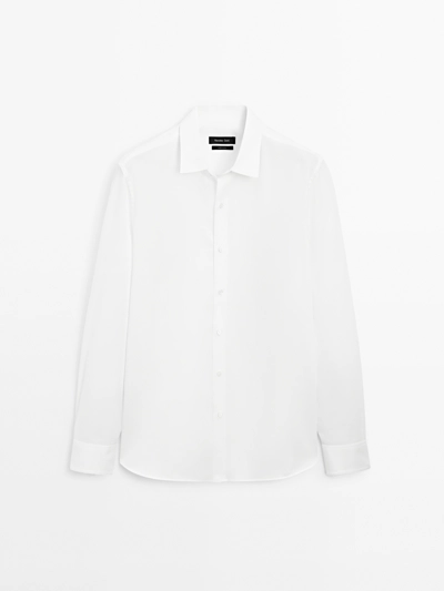 REGULAR FIT STRUCTURED SHIRT