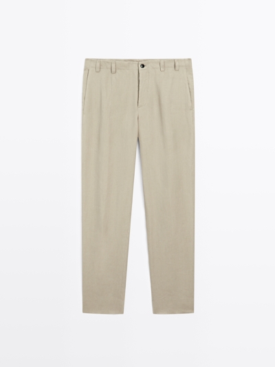 Zara Брюки полномерного кроя из 100% льна купить с доставкой.