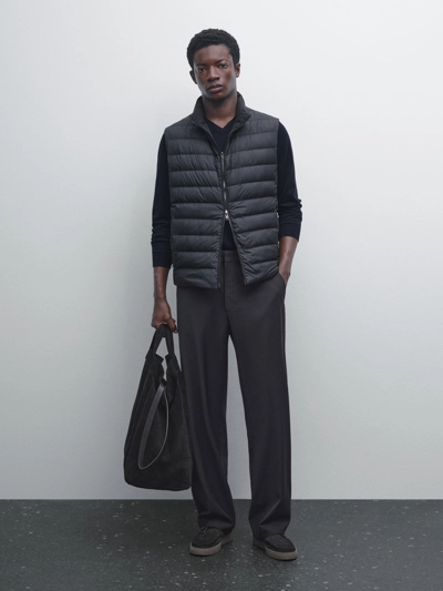 REVERSIBLE WATER-REPELLENT DOWN BLEND WAISTCOAT
