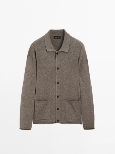 KNITTED CARDIGAN WITH COTTON