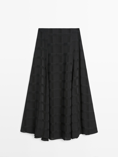 Zara Длинная юбка со складками