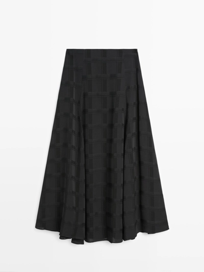 LONG FLOUNCE SKIRT