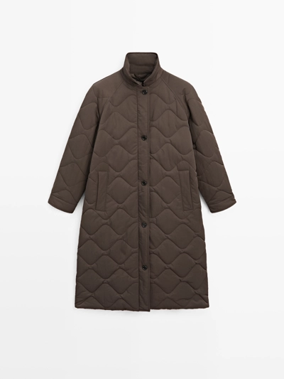 LONG WATER-REPELLENT PUFFER JACKET