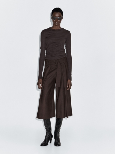 Zara Юбка-шорты с поясом